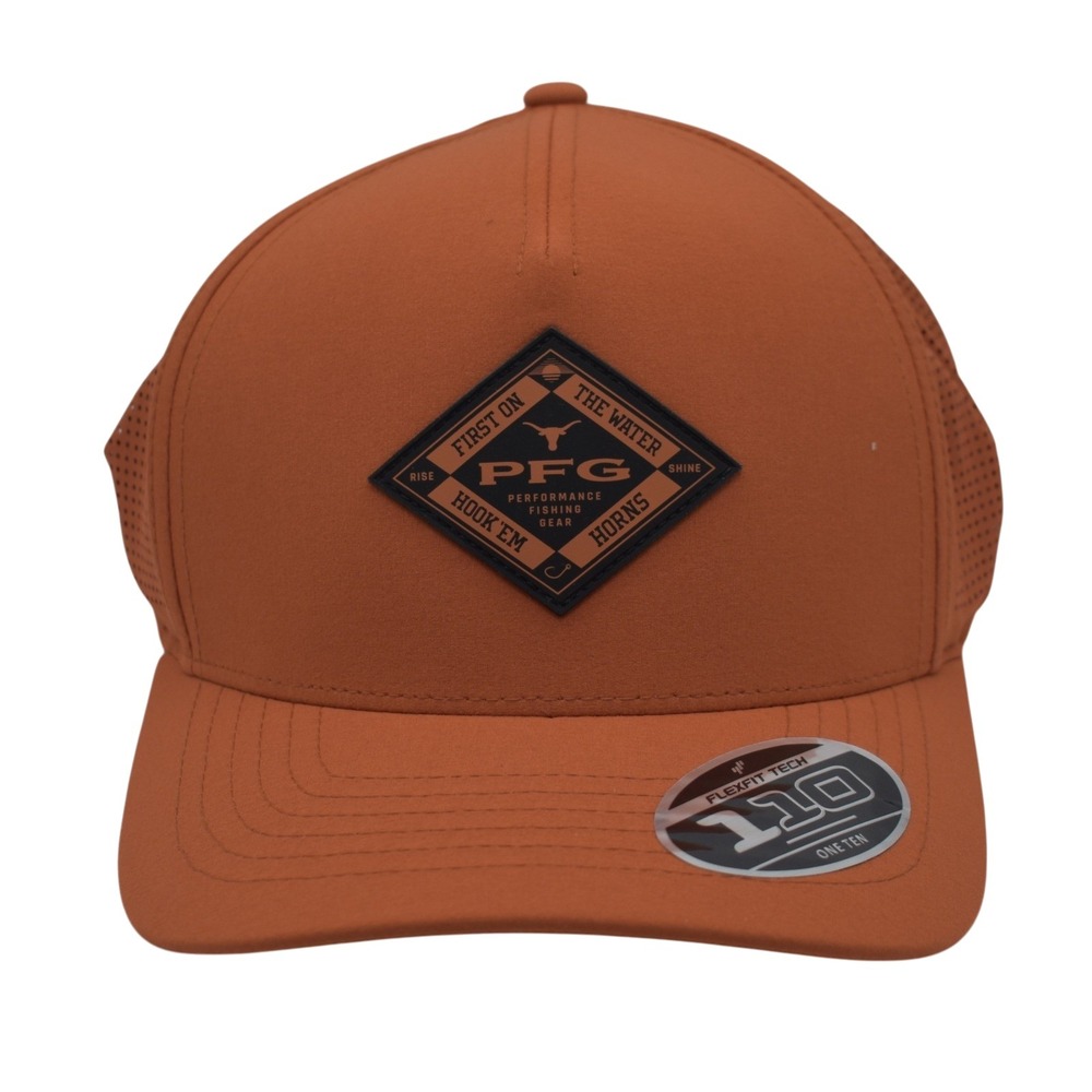 Columbia PFG Texas Longhorns Cedar Elite 3D Stretch Snapback Hat Cap NCAA NEW